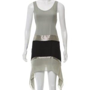 Parker Embellished Silk Mini Dress